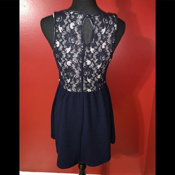 Rewind Junior’s Top Lace Party Dress - Picture 2 of 4